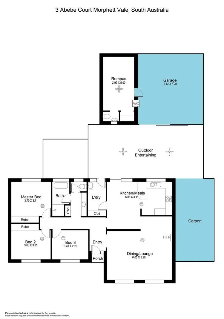 Floorplan of Homely house listing, 3 Abebe Court, Morphett Vale SA 5162