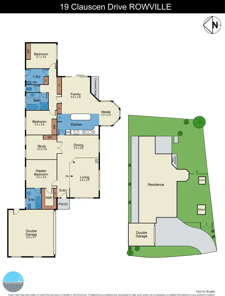 Floorplan of Homely house listing, 19 Clauscen Drive, Rowville VIC 3178