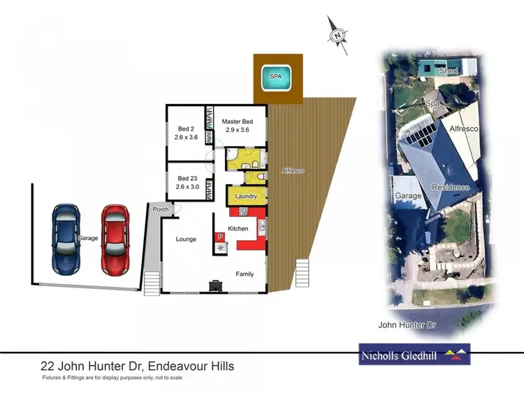 Floorplan of Homely house listing, 22 John Hunter Drive, Endeavour Hills VIC 3802