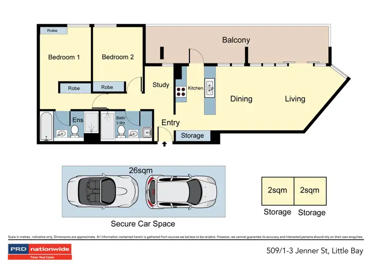 Floorplan of Homely unit listing, 509/1-3 Jenner Street, Little Bay NSW 2036