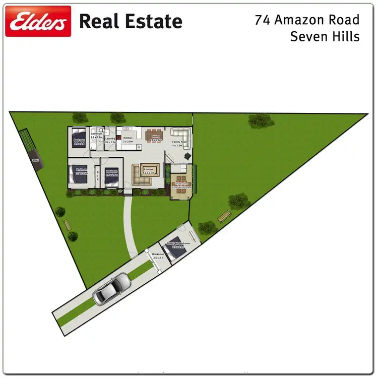 Floorplan of Homely house listing, 74 Amazon Road, Seven Hills NSW 2147
