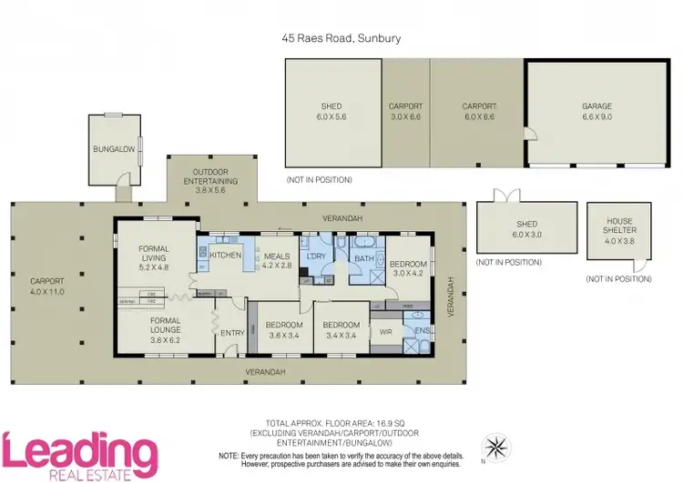 Floorplan of Homely house listing, 45 Raes Road, Sunbury VIC 3429