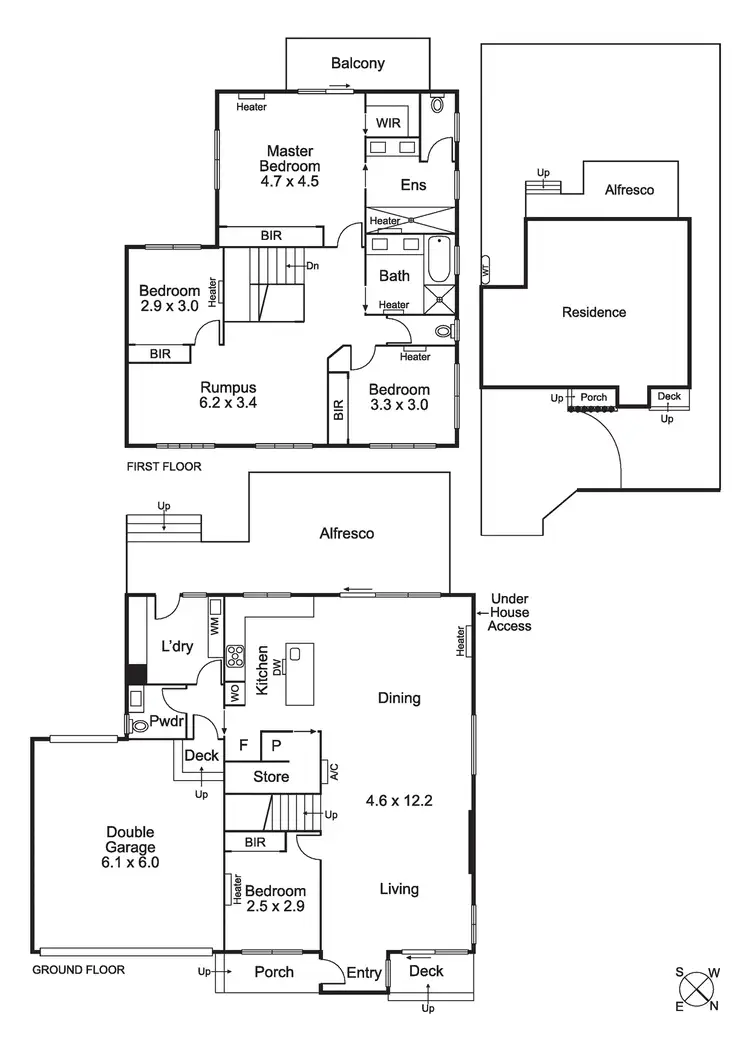 Floorplan of Homely townhouse listing, 14a Olive Street, Mornington VIC 3931