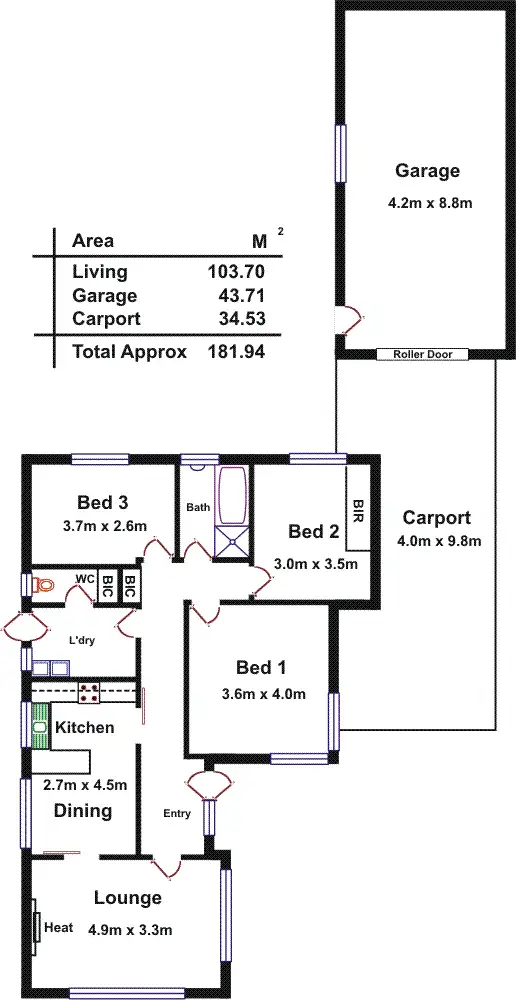 Floorplan of Homely house listing, 81 Allinga Avenue, Glenunga SA 5064