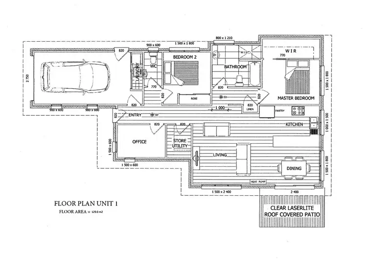 Floorplan of Homely unit listing, 2/32 Dana Drive, Devonport TAS 7310