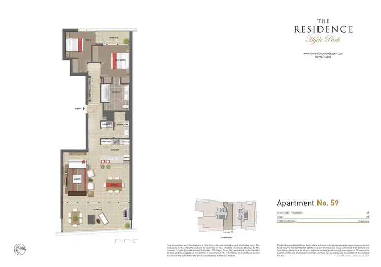 Floorplan of Homely apartment listing, 59/18 College Street, Darlinghurst NSW 2010