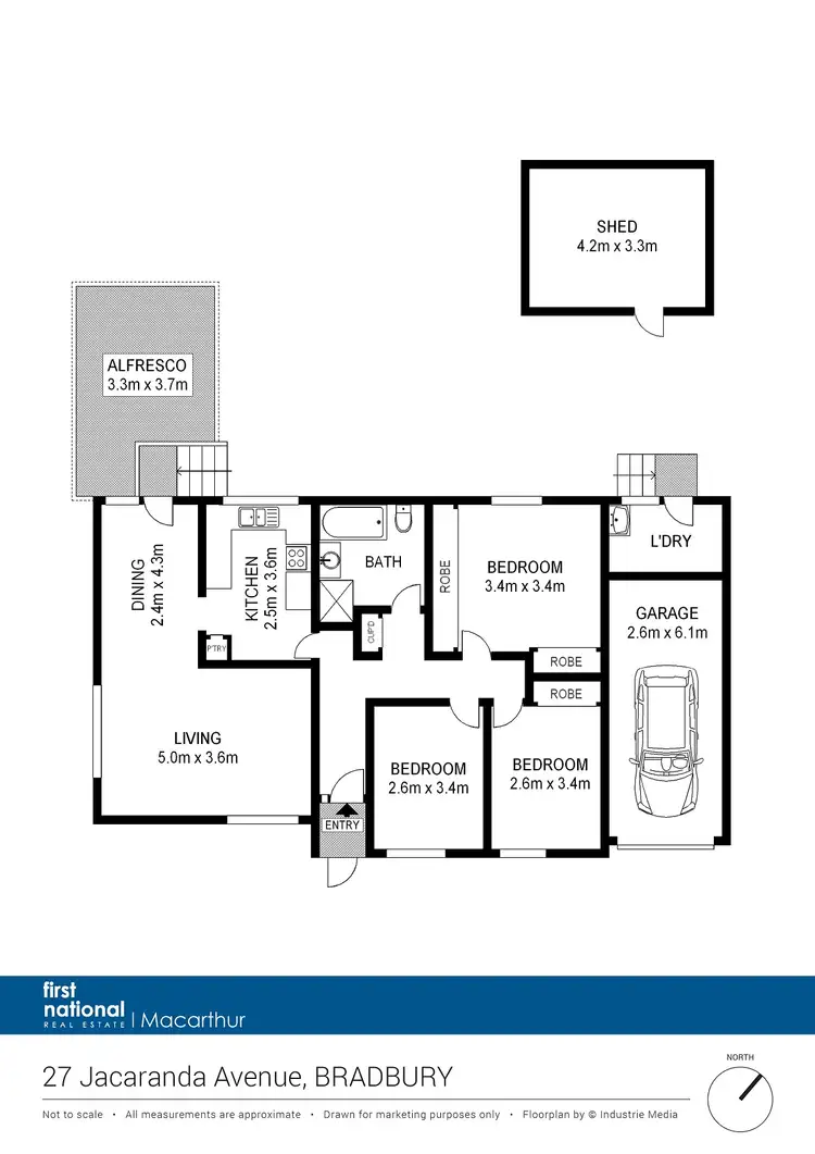 Floorplan of Homely house listing, 27 Jacaranda Avenue, Bradbury NSW 2560