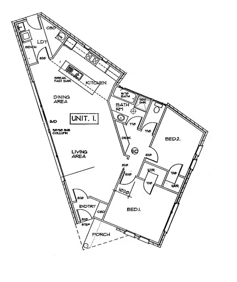 Floorplan of Homely unit listing, Unit 1-4 Caprice, Newnham TAS 7248