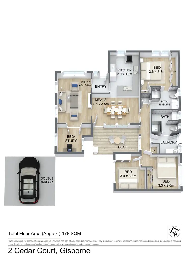 Floorplan of Homely house listing, 2 Cedar Court, Gisborne VIC 3437