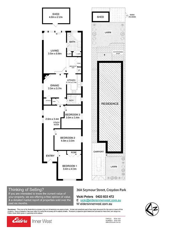 Floorplan of Homely house listing, 36A Seymour Street, Croydon Park NSW 2133