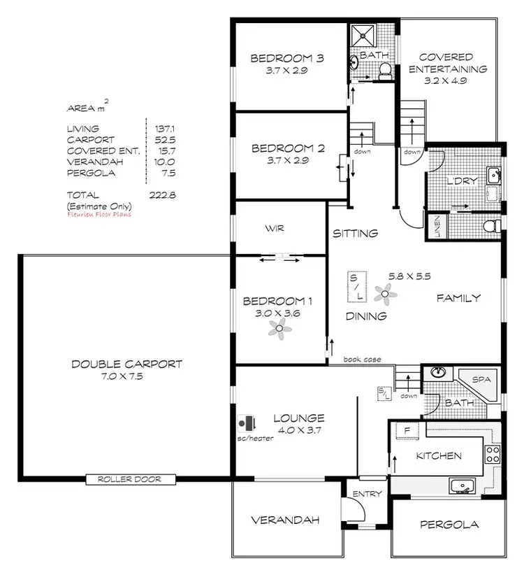 Floorplan of Homely house listing, 36 Ferguson Road, Goolwa Beach SA 5214