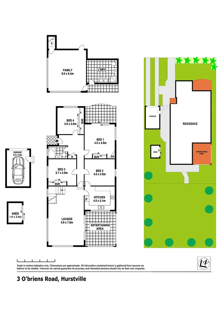 Floorplan of Homely house listing, 3 O'Briens Road, Hurstville NSW 2220