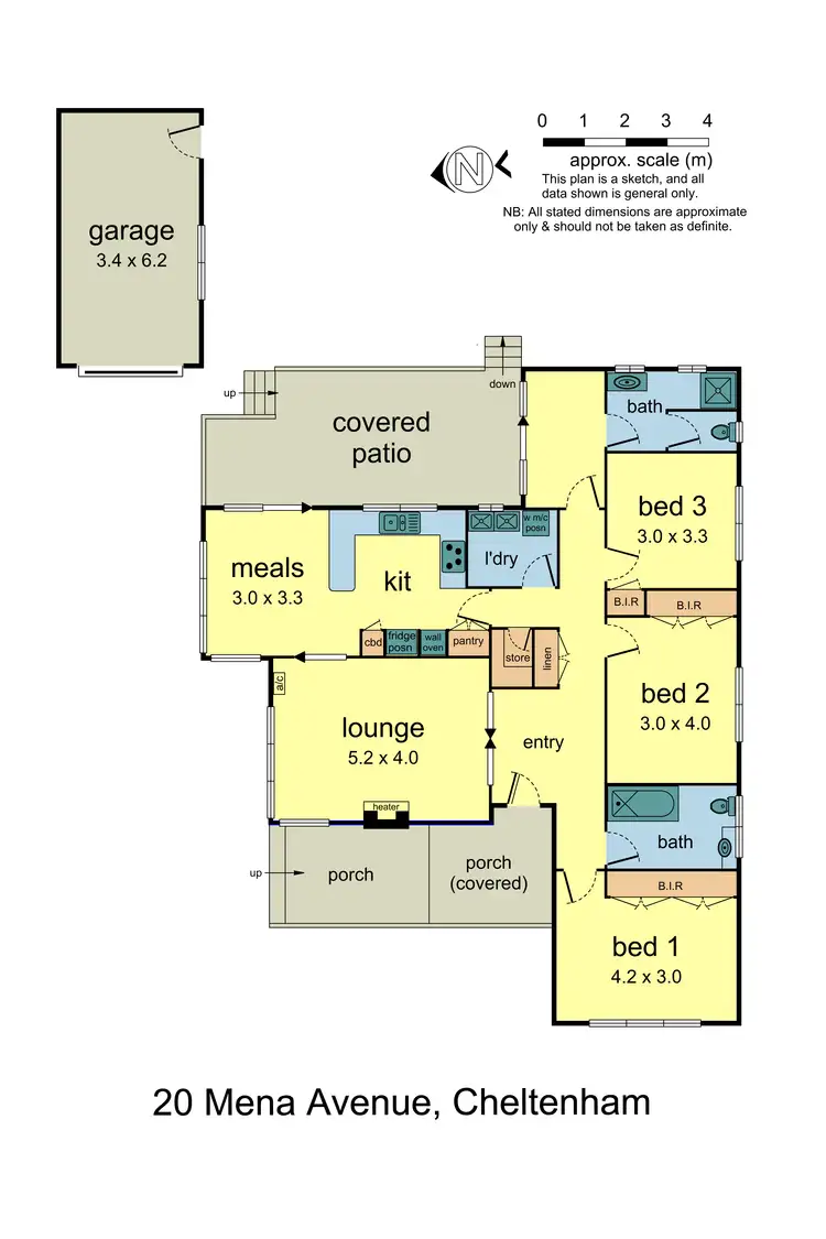 Floorplan of Homely house listing, 20 Mena Aveune, Cheltenham VIC 3192