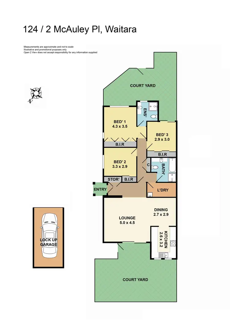 Floorplan of Homely apartment listing, 124/2 The Grange, McAuley Place, Waitara NSW 2077
