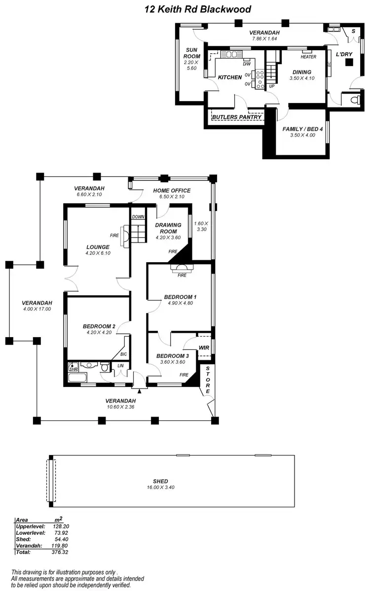 Floorplan of Homely house listing, 12 Keith Road, Blackwood SA 5051