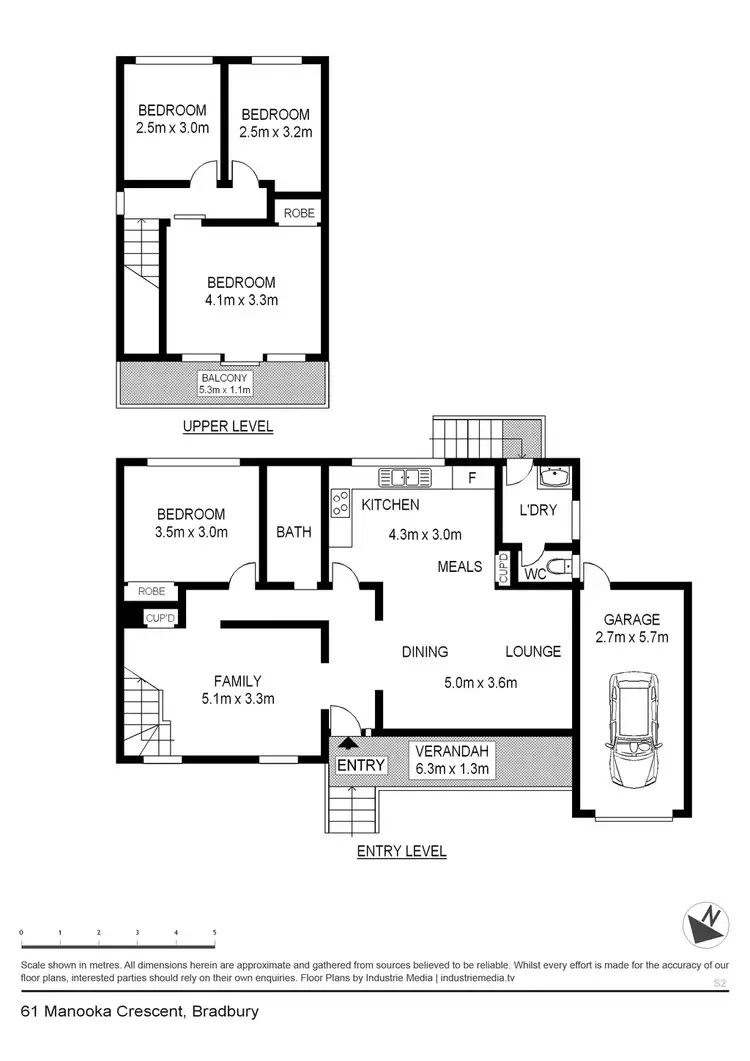 Floorplan of Homely house listing, 61 Manooka Crescent, Bradbury NSW 2560