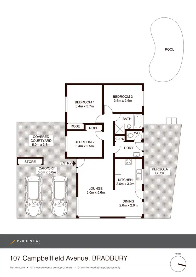 Floorplan of Homely house listing, 107 Campbellfield Avenue, Bradbury NSW 2560