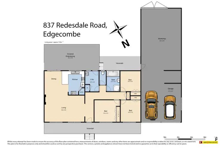 Floorplan of Homely house listing, 837 Redesdale Road, Kyneton VIC 3444