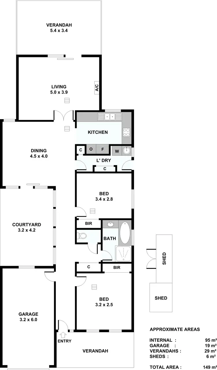 Floorplan of Homely house listing, 4/36 Brown Street, Willaston SA 5118