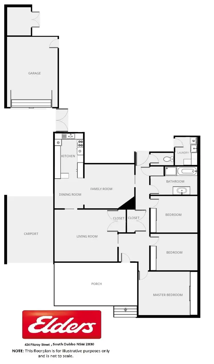 Floorplan of Homely house listing, 424 Fitzroy Street, Dubbo NSW 2830