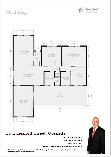 Floorplan of Homely house listing, 33 Eynesford Street, Gosnells WA 6110