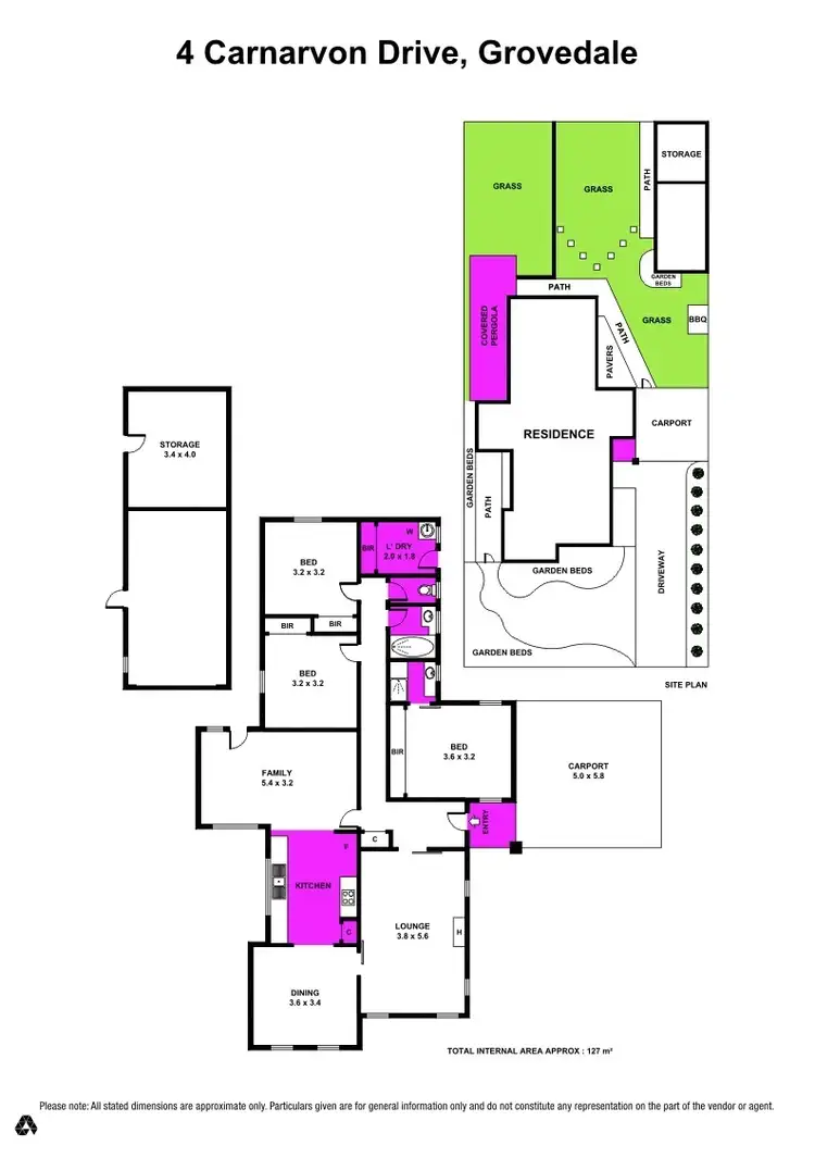 Floorplan of Homely house listing, 4 Carnarvon Drive, Grovedale VIC 3216