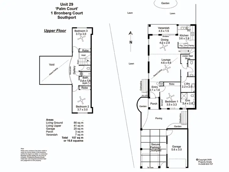 Floorplan of Homely townhouse listing, 29/1 Bronberg Court, Southport QLD 4215