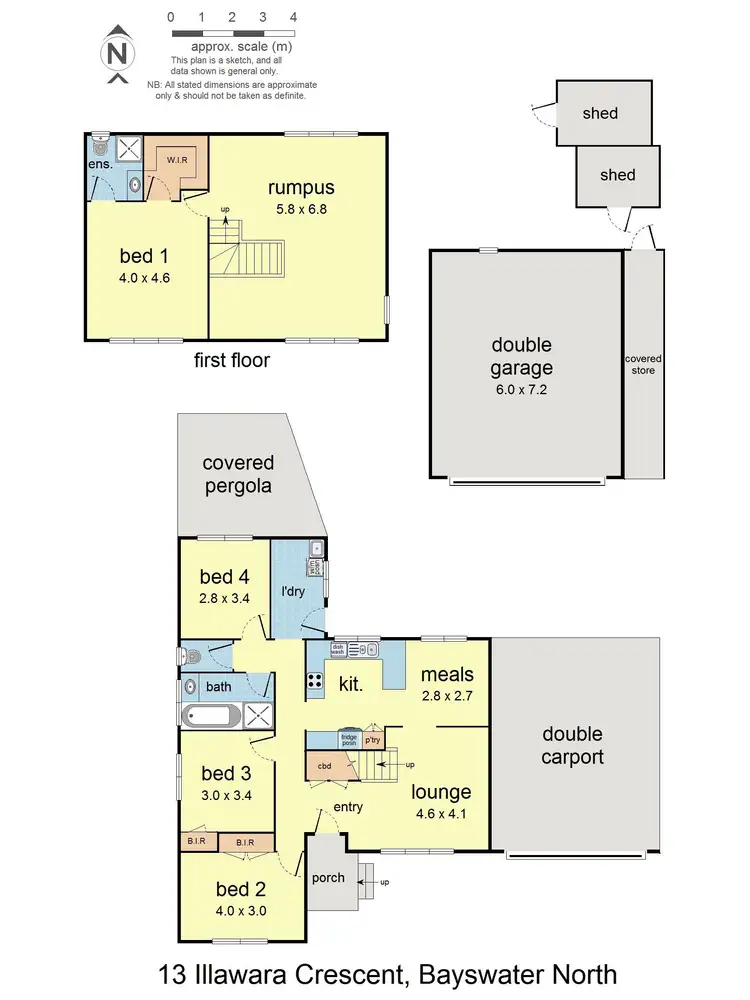 Floorplan of Homely house listing, 13 Illawara Crescent, Bayswater North VIC 3153