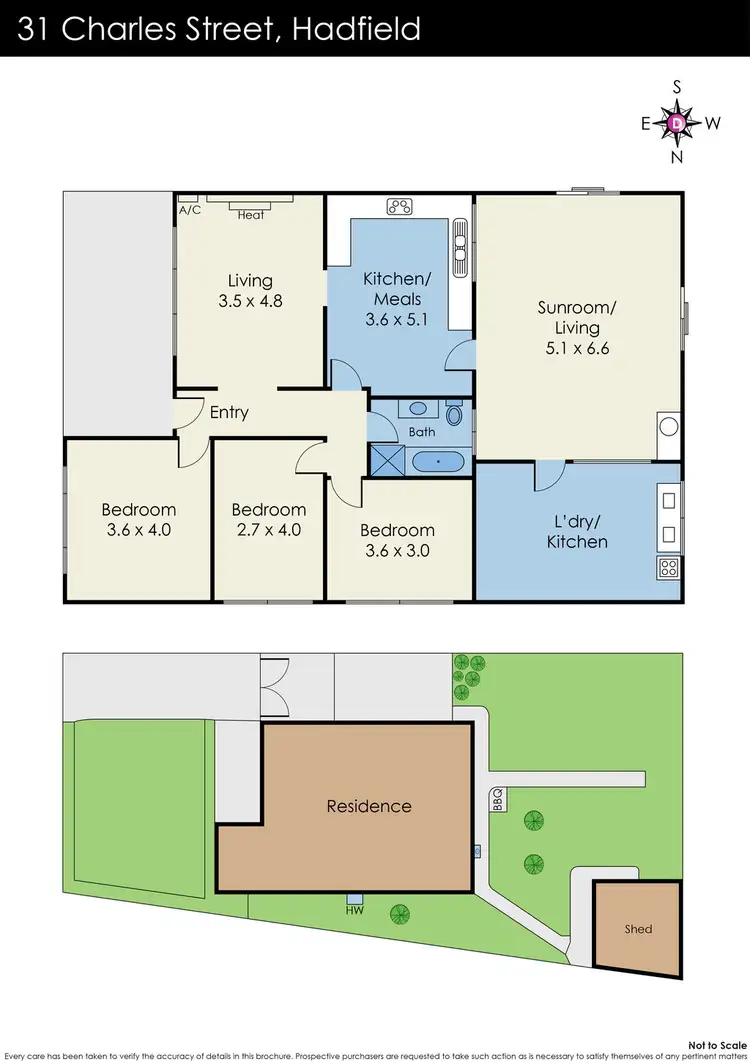 Floorplan of Homely house listing, 31 Charles Street, Hadfield VIC 3046