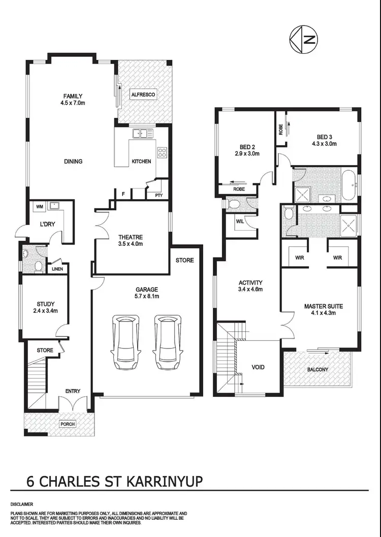 Floorplan of Homely house listing, 6 Charles Street, Karrinyup WA 6018