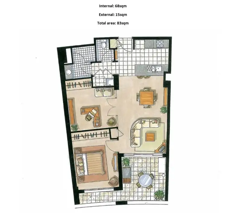 Floorplan of Homely apartment listing, 283/82 Boundary Street, Brisbane City QLD 4000