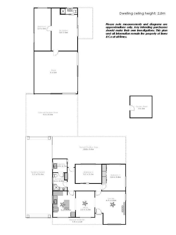 Floorplan of Homely house listing, 11 Brian Crescent, Mildura VIC 3500
