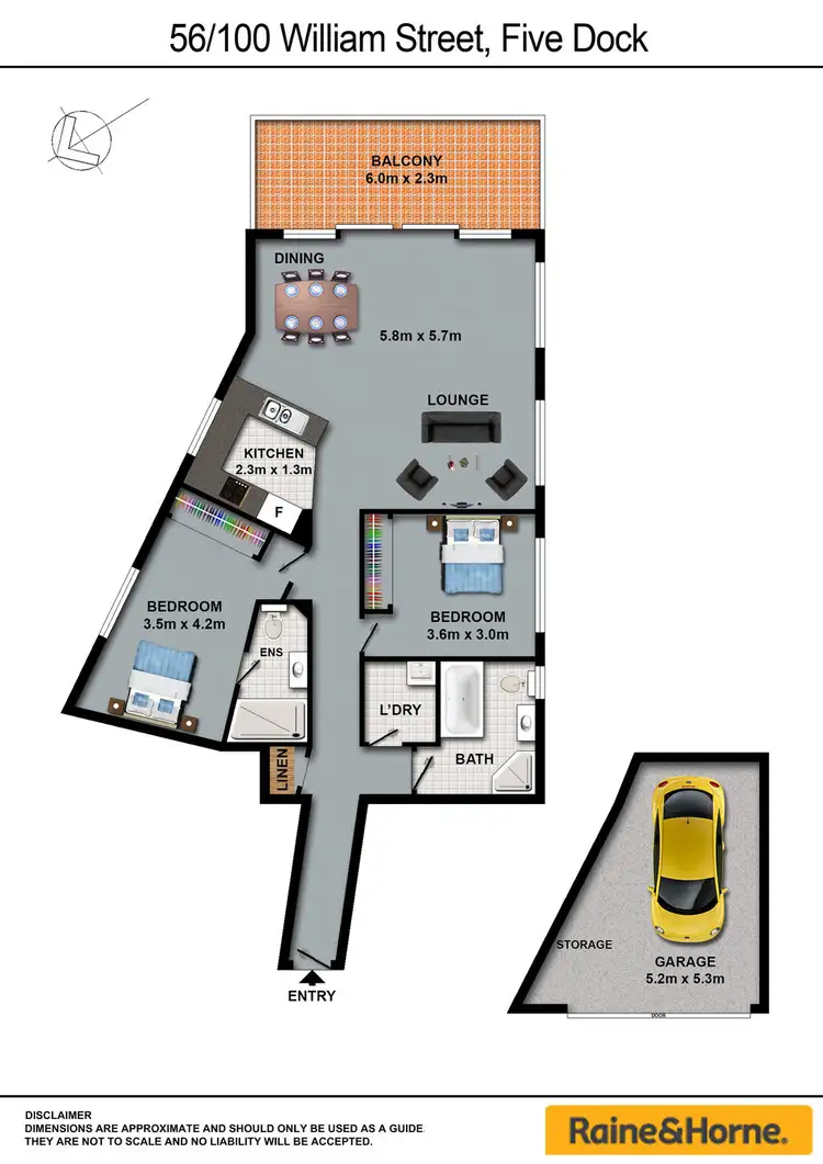Floorplan of Homely apartment listing, 56/100 WILLIAM STREET, Five Dock NSW 2046