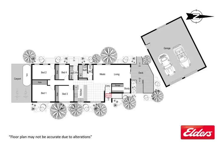 Floorplan of Homely house listing, 42 Hirschfeld Crescent, Macgregor ACT 2615