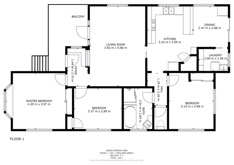 Floorplan of Homely house listing, 13 Karambi Street, Chigwell TAS 7011