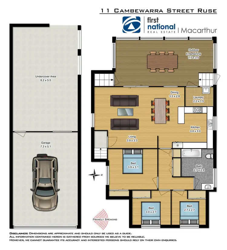 Floorplan of Homely house listing, 11 Cambewarra Street, Ruse NSW 2560