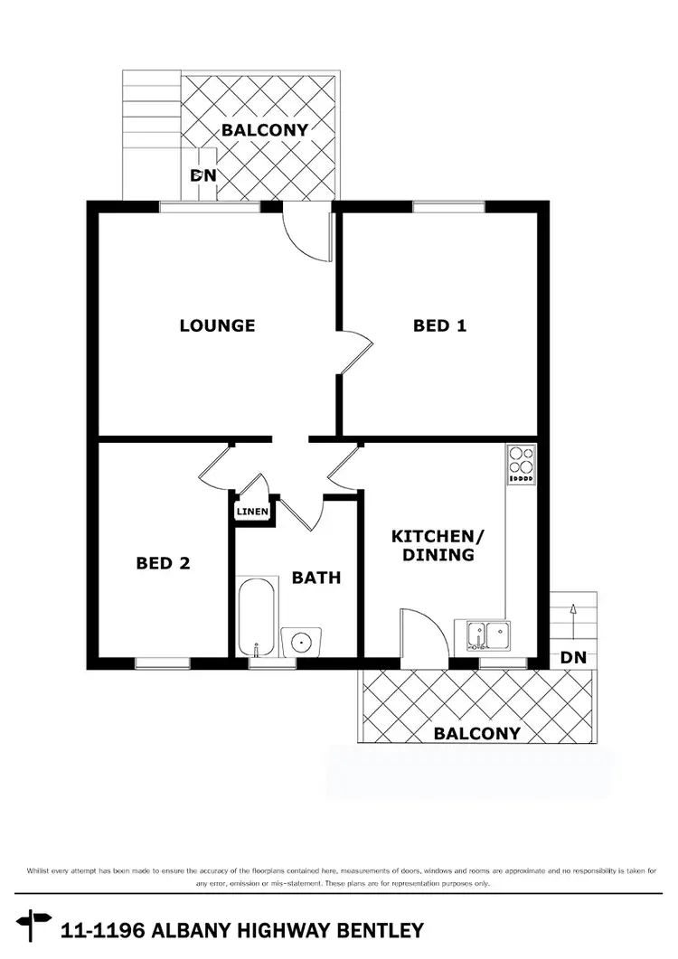 Floorplan of Homely house listing, 11/1196 Albany Highway, Bentley WA 6102