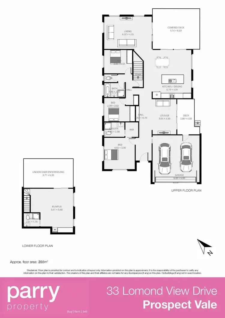Floorplan of Homely house listing, 33 Lomond View Drive, Prospect Vale TAS 7250
