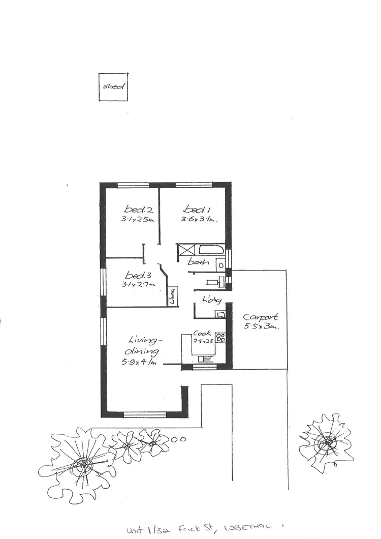 Floorplan of Homely house listing, 1-32 Frick St, Lobethal SA 5241