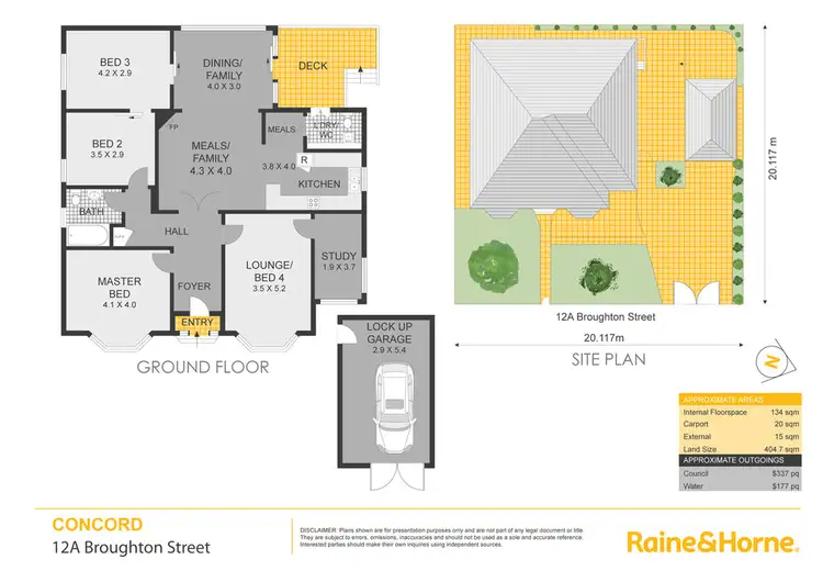 Floorplan of Homely house listing, 12a Broughton Street, Concord NSW 2137