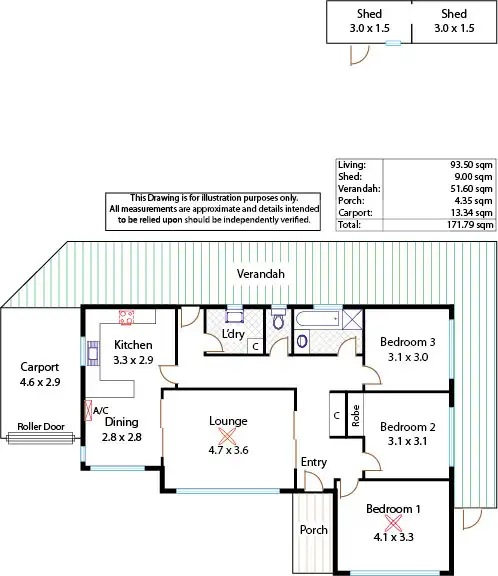 Floorplan of Homely house listing, 21 Halifax Avenue, Parafield Gardens SA 5107