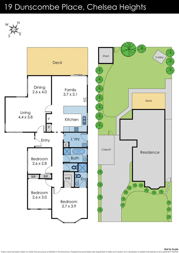 Floorplan of Homely house listing, 19 Dunscombe Place, Chelsea Heights VIC 3196