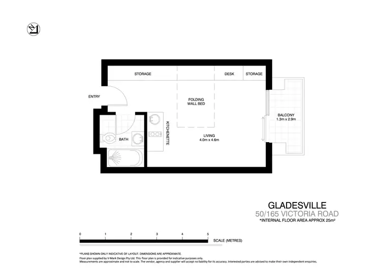 Floorplan of Homely apartment listing, 50/165 Victoria Road, Gladesville NSW 2111