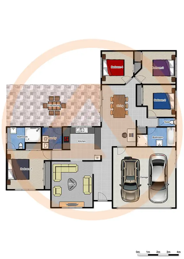 Floorplan of Homely house listing, 4 Marigold Avenue, Regents Park QLD 4118