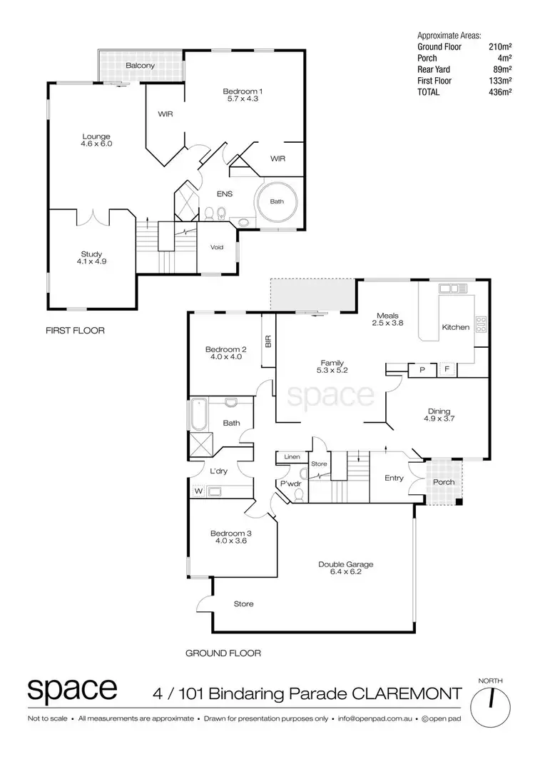 Floorplan of Homely house listing, 4/101 Bindaring Parade, Claremont WA 6010
