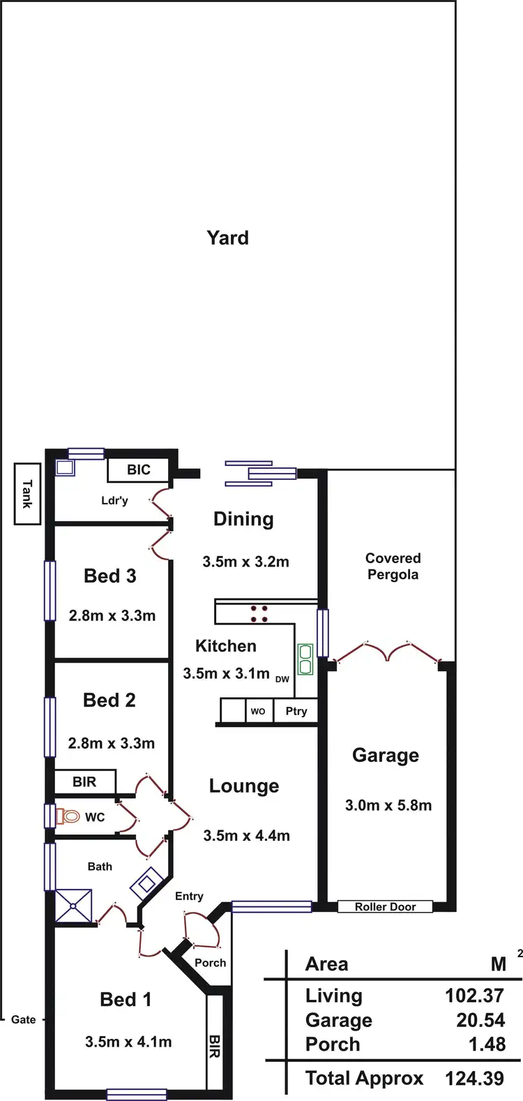 Floorplan of Homely unit listing, 4/18 Lewis Court, Gilles Plains SA 5086