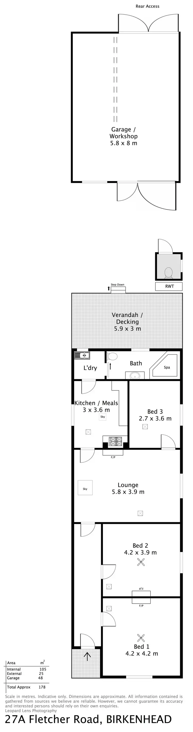 Floorplan of Homely house listing, 27a Fletcher Road, Birkenhead SA 5015