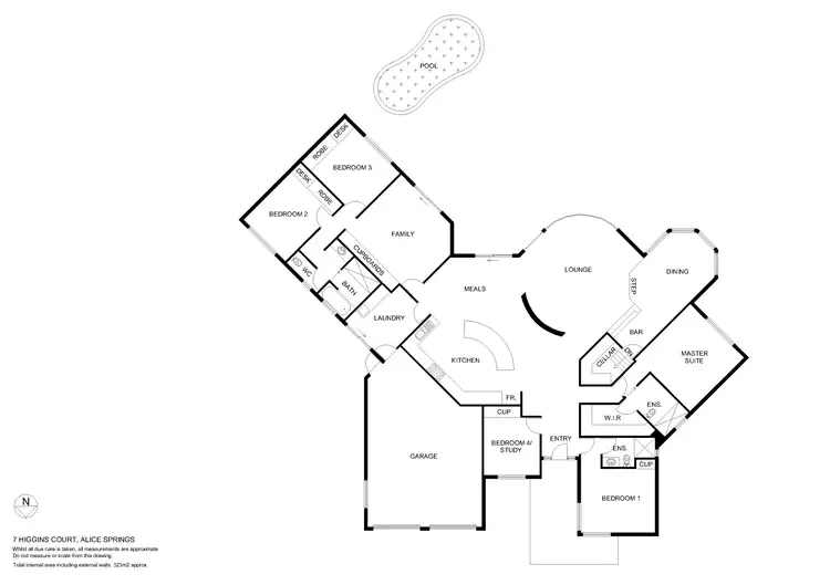 Floorplan of Homely house listing, 7 Higgins Court, Desert Springs NT 870