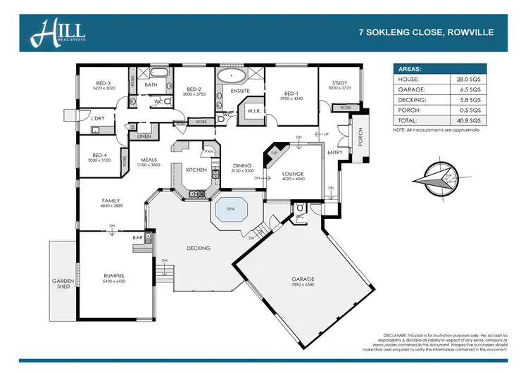 Floorplan of Homely house listing, 7 Sokleng Close, Rowville VIC 3178