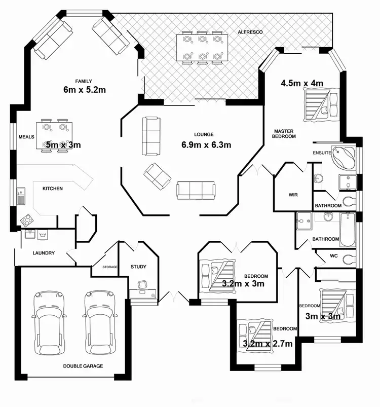 Floorplan of Homely house listing, 61 Rokeby Drive, Parkinson QLD 4115